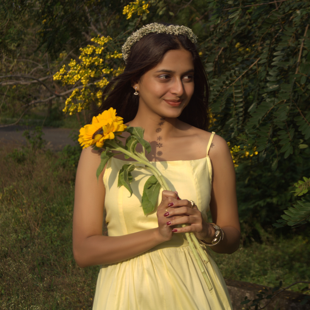 Butter Yellow Tiered Midi Dress