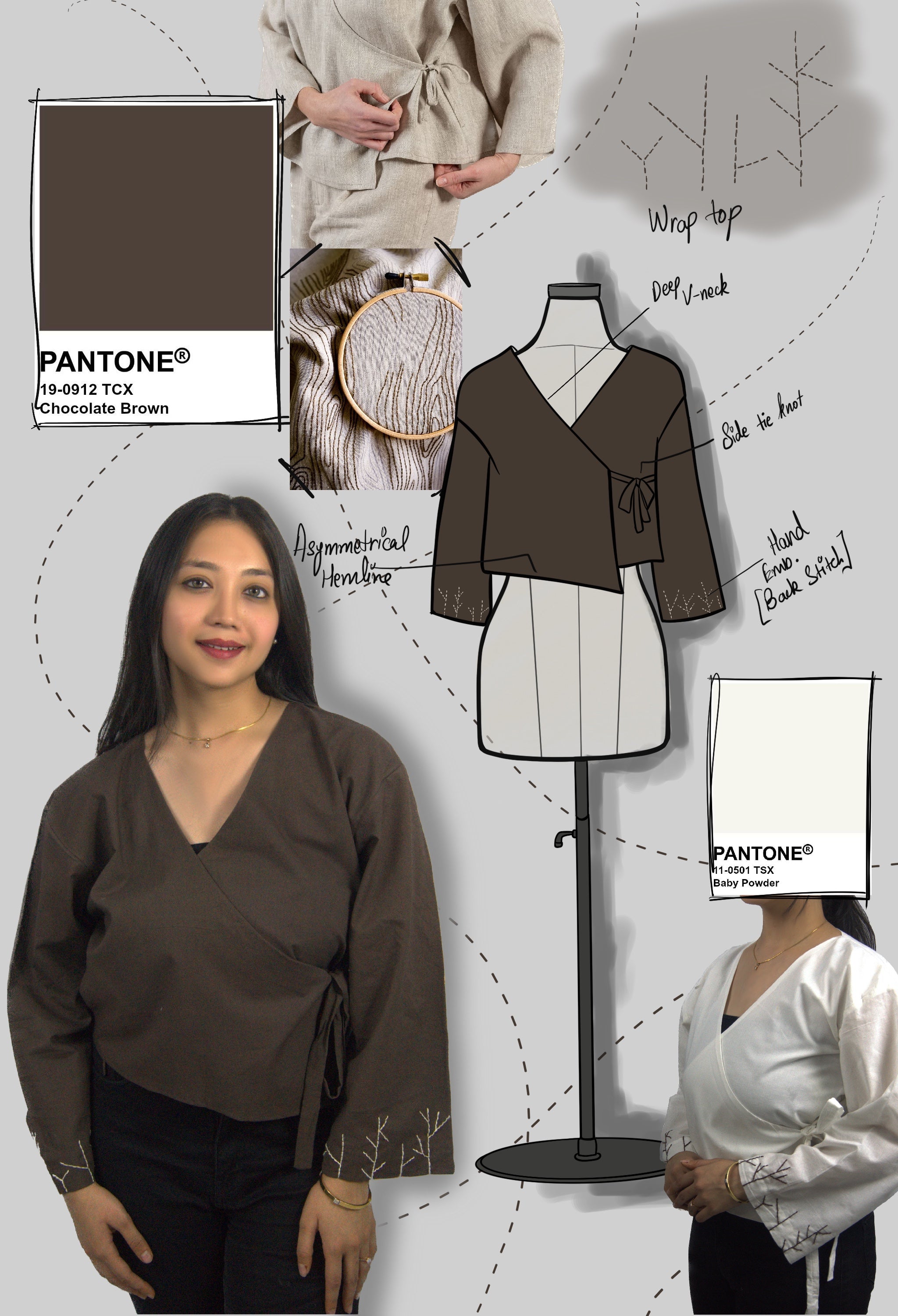 Women's Wrap-Around top