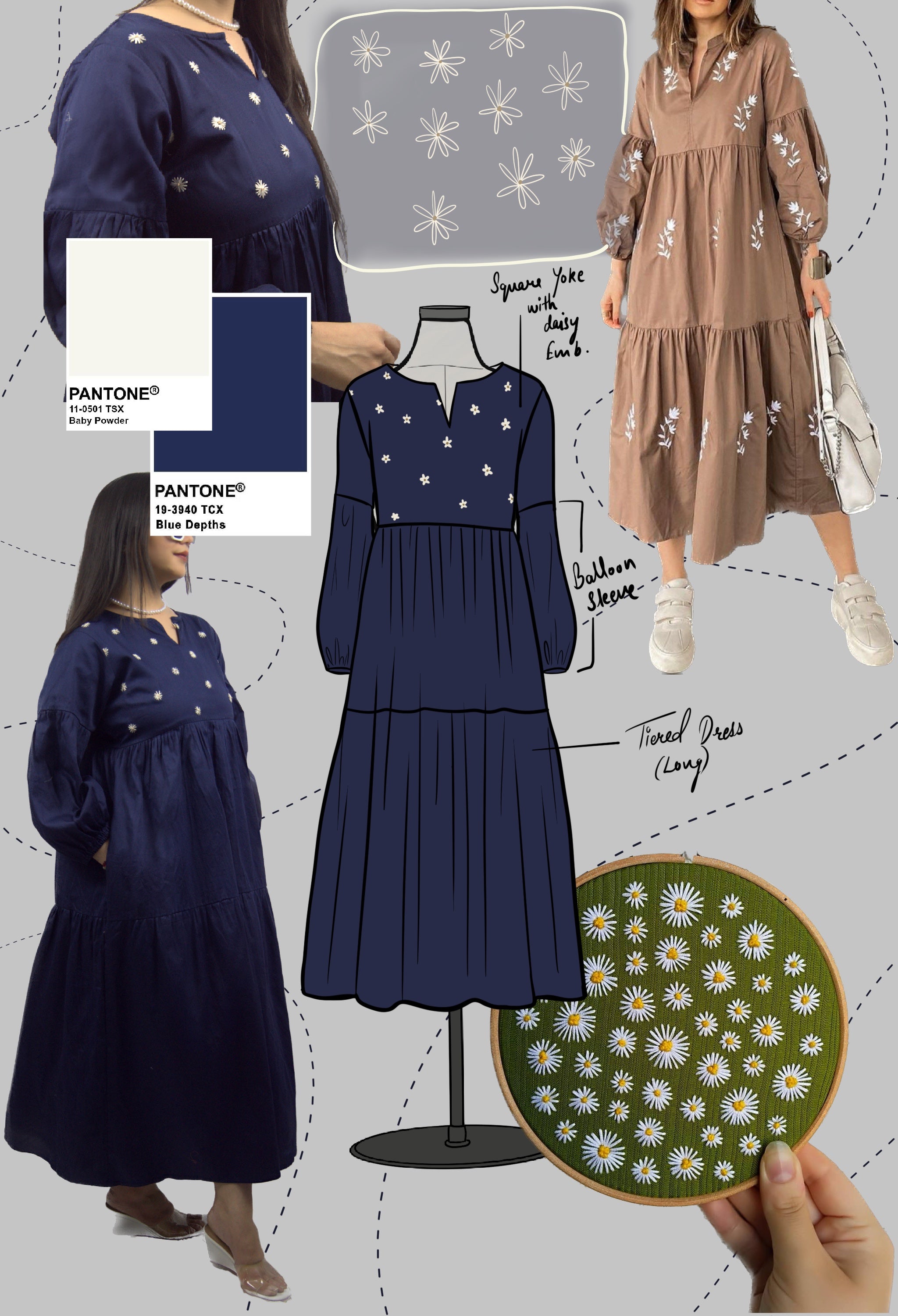 Embroidered Maxi Dress