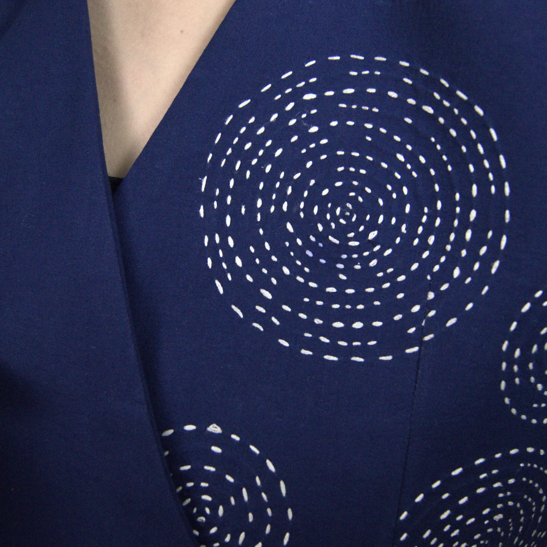 Hand-Embroidered Wrap Vest