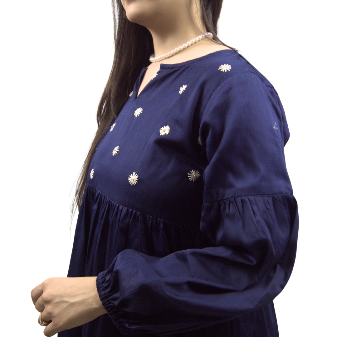 Embroidered Maxi Dress