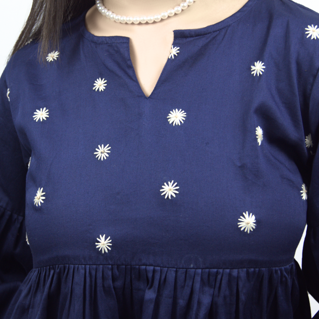 Embroidered Maxi Dress