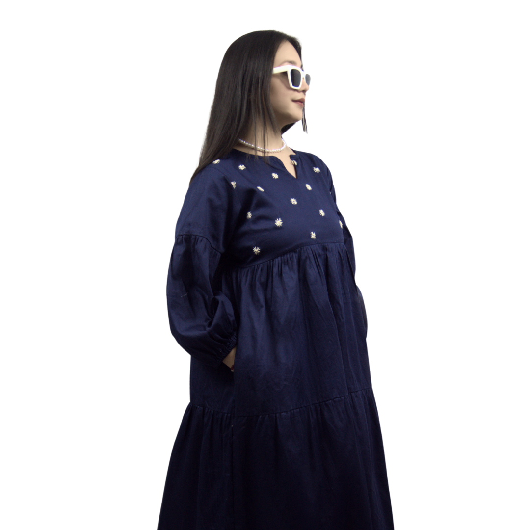 Embroidered Maxi Dress