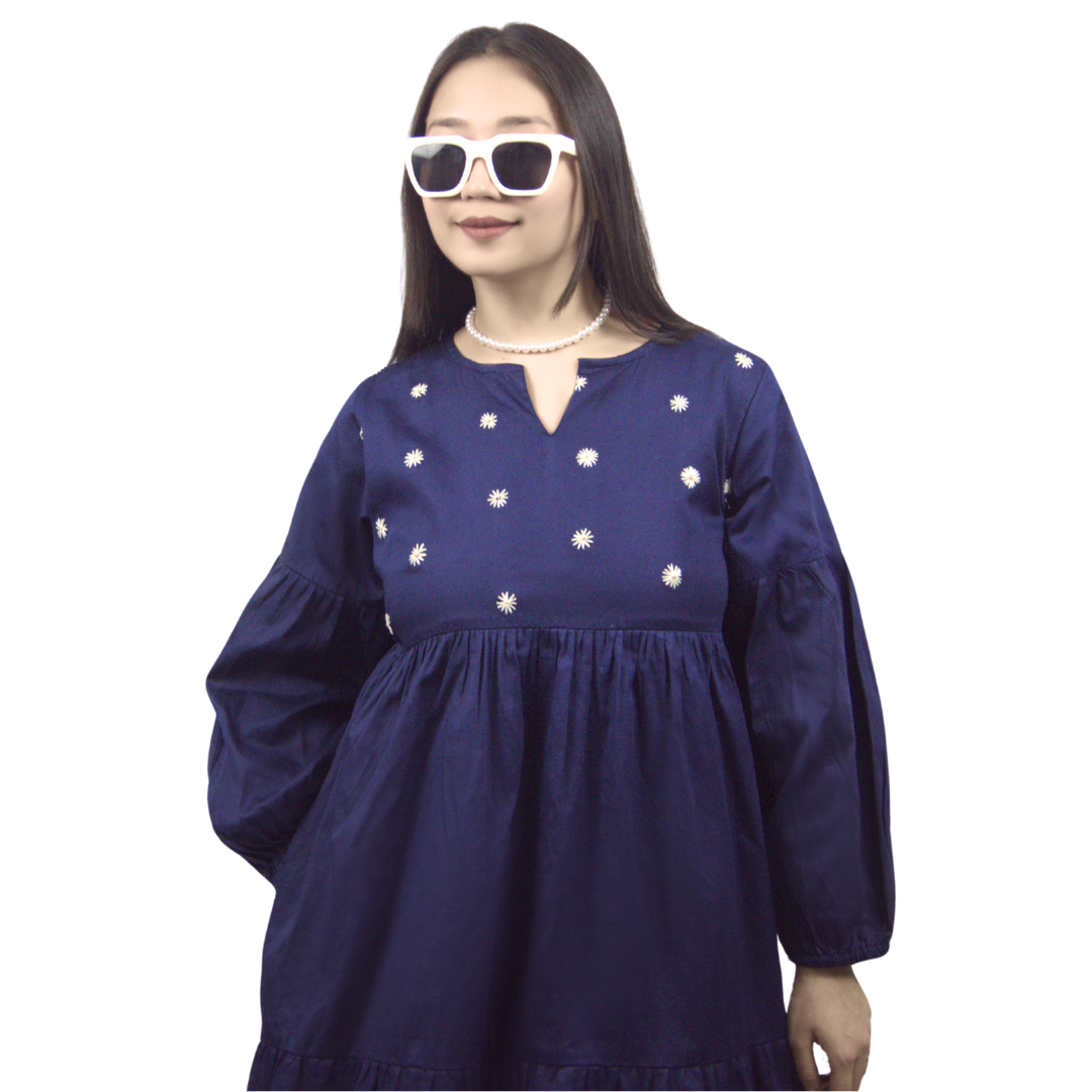 Embroidered Maxi Dress