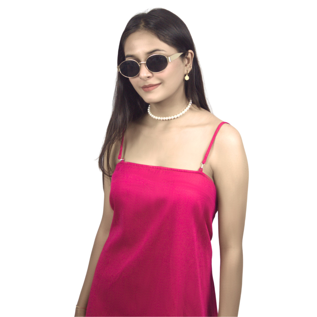 Interchangeable-Strap A-Line Dress