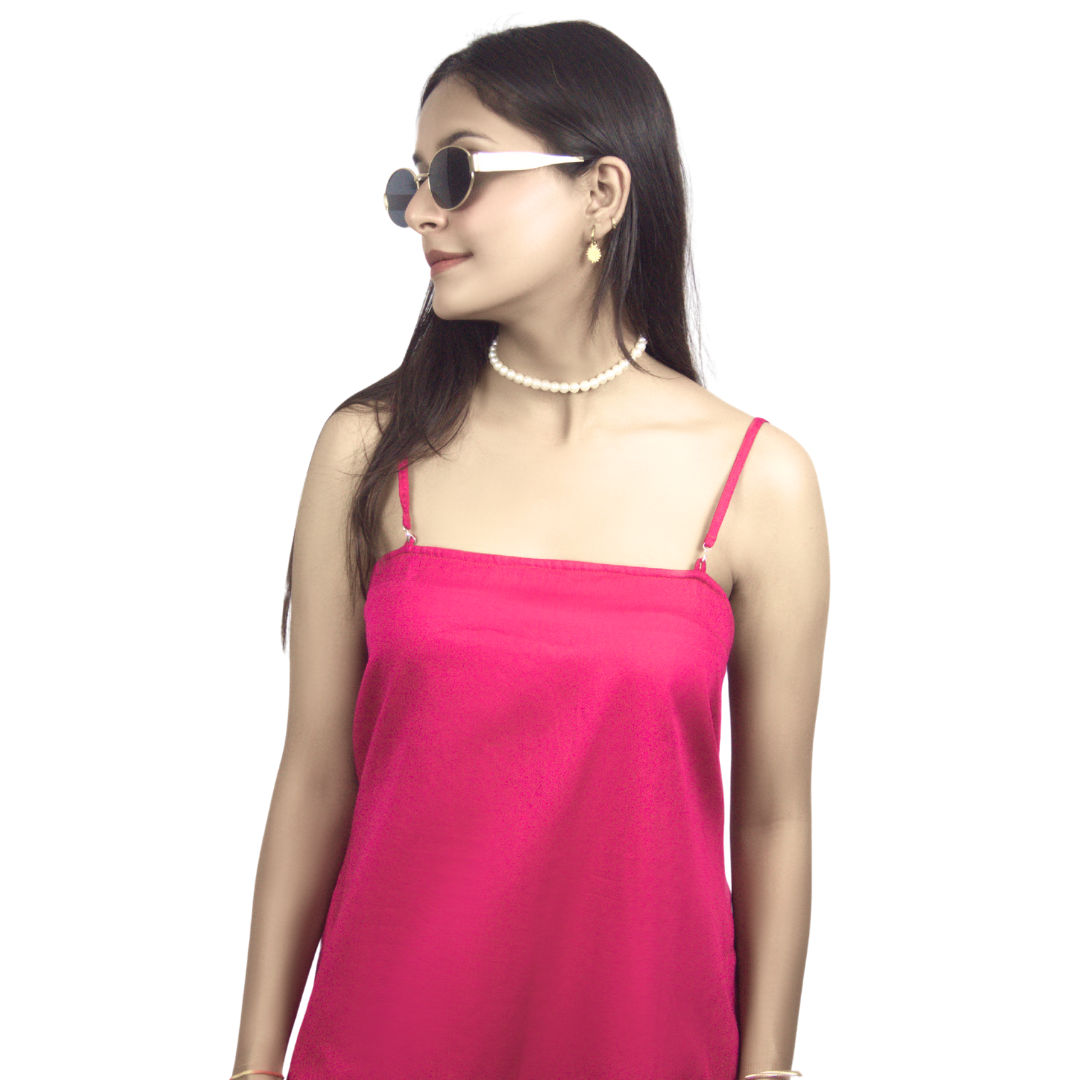 Interchangeable-Strap A-Line Dress